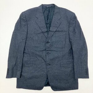 ●CANALI カナーリ テーラードジャケット アウター シングル イタリア製 (株)エルビス グレー ウール カシミヤ サイズ52 メンズ 0.72kg●