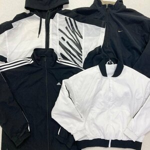 ●NIKE adidas ナイキ アディダス 4点 ジャケット ブルゾン リバーシブル ハーフジップ スポーツウェア メンズ sizeMIX 卸 現状品 1.66kg●