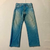 ★LEVIS 702XX W33L36 隠リベット 刻印J22 赤耳 メンズ リーバイスジーパン バックルバック ボタンフライ 日本製 デニムパンツ 0.75kg★_画像1