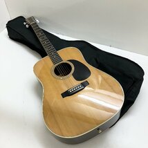 ◆【ジャンク品】Morris モーリス W-20 アコースティックギター アコギ 弦楽器 カポタスト ソフトケース付 現状品 (E4)N/G60322/4/2.8_画像1