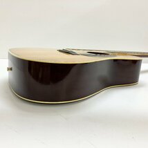 ◆【ジャンク品】Morris モーリス W-20 アコースティックギター アコギ 弦楽器 カポタスト ソフトケース付 現状品 (E4)N/G60322/4/2.8_画像6