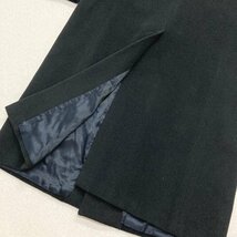 ●ARMANI COLLEZIONI アルマーニ コート ロングコート シングル カシミヤ混 肩パッド イタリア製 ブラック メンズ サイズ52/R 1.73kg●_画像4