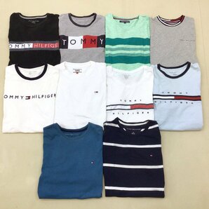 ■TOMMY HILFIGER/JEANS Tシャツ 10点 まとめ売り サイズMIX トミーヒルフィガー 中古卸 /1.56kg■の画像1