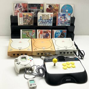 ◆ ジャンク SEGA セガ Dreamcast ドリームキャスト 本体/3台 コントローラー/2点 ソフト/10点 まとめ アスキー 現状品 (GB)M/G60325/4/8.2