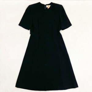 ◆【古着】HI FORMAL GIVENCHY ジバンシイ ヴィンテージ 半袖 ワンピース Aライン 肩パッド フォーマル サイズ12 黒 レディース 0.45kg