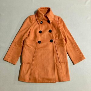 ★ZARA WOMAN ザラ ウーマン ミディアム丈コート アウター ジャケット オレンジ レディース S 1.3kg★