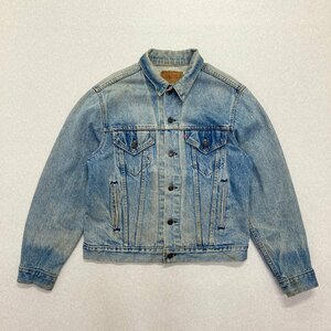 ●80s 90s Levi's リーバイス ジージャン デニムジャケット 小パッチ 紙パッチ スモールe USA製 ボタン裏刻印527 ブルー系 メンズ 0.97kg●