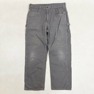 ◆【古着】Carhartt カーハート ルーズフィット ペインターパンツ ワークパンツ ボトムス コットン 34×30 グレー メンズ 0.61kg