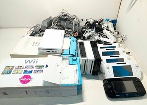 ★Wii + WiiU 本体＆コントローラー その他周辺機器等 大量まとめ売り ジャンク品 22.6kg★