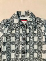 ★vintage SUNCY MaxMara サンシー マックスマーラ ロングコート ヴィンテージ グレー系 総柄 日本製 サイズ9号 五分袖 レディース 0.9kg★_画像4