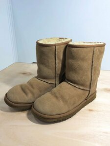 ☆UGG ブーツ レディース ムートンブーツ CLASSIC SHORT 5825 US7 24cm チェストナット Chestnut ブラウン シューズ 靴 0.65kg☆