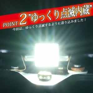 【ゆっくり点滅内蔵ホワイト】 24v led 電球 トラック 2個セット マクラ球 T10×31mm 5点留め星マーカー 1点留め星マーカー 竹村商会の画像5