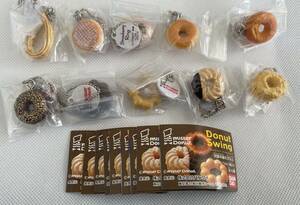 mister Donut ☆ ドーナツスイング 全10種 ☆ ミスド ミニチュア ストラップ フィギュア