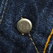 濃紺！米国製Levi'sリーバイス☆501XXヴィンテージ 復刻W33ジーンズ ジーパン デニムパンツBIG-EビッグEバレンシア工場USA製アメリカ製555_画像9