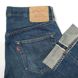 米国製 Levi'sリーバイス☆501XXヴィンテージ復刻W34 ジーンズ ジーパン デニムパンツ BIG-E ビッグE 赤耳 バレンシア工場555アメリカUSA製