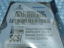 【送料込み・即決】未開封 MARSHAL リファービッシュ MAL21200SS-T10K 2.5インチ SAS 1.2TB 1200GB 10500rpm 128Mキャッシュ HDD_画像2