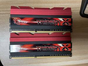 DDR3-2400 8GB×2枚 16GB G.Skill Trident F3-2400C10D-16GTX PC3-19200 デスクトップ用メモリ OCメモリ