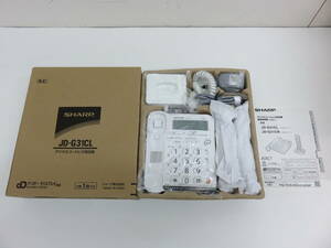 SHARP シャープ JD-G31CL デジタルコードレス電話機 親機 子機　コードレス電話機 子機1台付き ホワイト 新品 未使用品