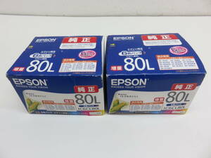 EPSON エプソン IC6CL80L インク 純正インクカートリッジ 12本セット 6色パック 2個セット 新品 未使用 未開封品