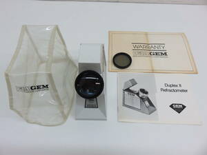 GIA GEM Duplex II REFRACTOMETER 屈折計 宝石学 宝石鑑定 ジュエリー アメリカ製 MADE IN U.S.A 現状品 中古 美品