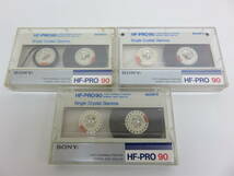 SONY ソニー HF-PRO90 UF-PRO90 CERAMIC TAPE GUIDE Single Crystal Gamma カセットテープ 8本セット 使用済み 現状品_画像4