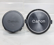 030172 【良品 キヤノン】 Canon FD レンズリアキャップ＆FD C-55レンズキャップ_画像1