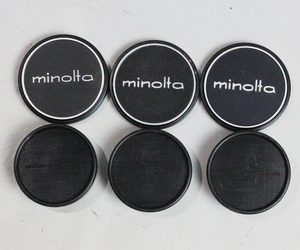 030186 [ superior article Minolta ] MINOLTA MD for covered type rear cap X3 & inside diameter 54mm covered type metal cap X3 postage the cheapest 120 jpy ~