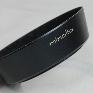 020973 【良品 ミノルタ】 minolta MC 35mm F1.8用 スクリュー式メタルレンズフードの画像7