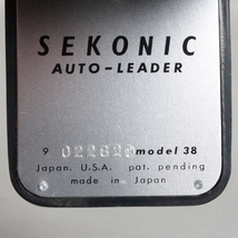 031448 【動作OK セコニック】 SEKONIC AUTO-LEADER セレン露出計 model 38_画像5