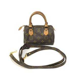 LOUIS VUITTON ルイヴィトン ミニスピーディ M415モノグラム 2way バッグ ショルダーバッグ ハンドバッグ 真贋済み【O42-3】