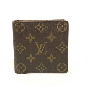 ★LOUIS VUITTON ルイヴィトン ポルトフォイユ マルコ M61675 モノグラム 二つ折り財布 真贋済み【T122-5】