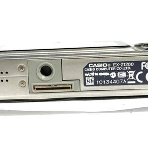 bk-607 CASIO EX-Z1200 カシオ コンパクトデジタルカメラ シルバー 充電器(O122-3)の画像5