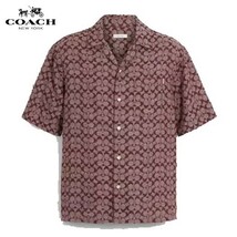 ◆新品/正規品◆【COACH★C7812】コーチ メンズ シグネチャーキャンプシャツ コットン100％ L(日本サイズ:XL) 定価50,600円 即決!!_画像1