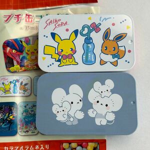 ポケモンセンター プチ缶コレクション アートセレクション 2個セット　サイコソーダ　イッカネズミ　