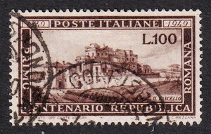 ▲イタリア・記念 ≪ローマ共和国100年≫1949年 1種完 Scott#518