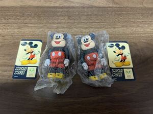 メディコムトイ　ベアブリック　シリーズ17 ディズニー　ミッキーマウス　フィギュア　内袋未開封　カード付き　2個セット