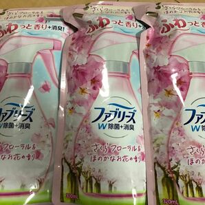 ファブリーズ 布用 W除菌＋消臭 さくらフローラル＆ほのかなお花の香り つめかえ用 320ml 3つセット