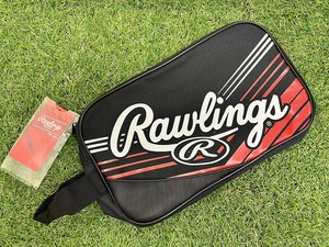 【031425】Rawlings ローリングス 野球 シューズバッグ シューズケース ブラック×ホワイト×レッド ESC13S01【40311S02】