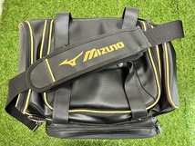 【031808】MizunoPro ミズノプロ 野球 セカンドバッグ ショルダーバッグ 約46L ブラック【40311S01】_画像6