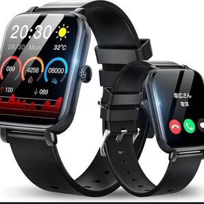 スマートウォッチ 1.85インチ大画面 iPhone対応 Bluetooth 5.3 スマートブレスレット メンズ レディース