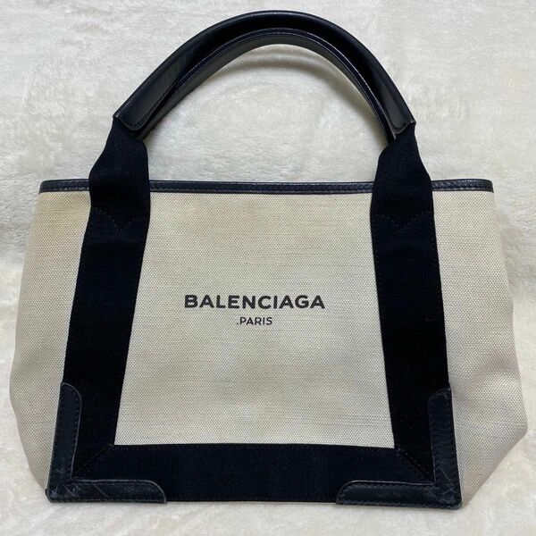 BALENCIAGA ネイビーカバスS