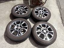 即決！フィアット　500　ABE SHOKAI MAK TORINO　6Jx15+35 98-4H 98-4H　タイヤ　DUNLOP EC202　185/60R15 4本セット。 _画像1