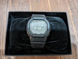 ★美品カシオG-SHOCK The G DIGITAL GW-5600BJ-1JFブラックフェイス電波ソーラー28600円