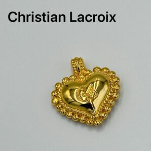 ★ChristianLacroix★ブローチ ペンダントトップ ハート ゴールド