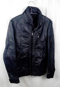 AMERICAN RAG CIE American Rag Cie leather jacket man woman common use blue rider's jacket JUB-130