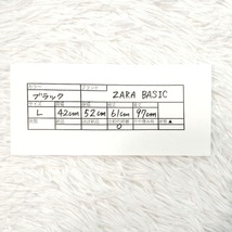 ザラベーシック　ZARABASIC ワンピース　長袖　ヒョウ柄　総柄　黒　ザラ　ZARA レオパード_画像7