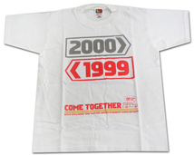 GLAY Tシャツ ホワイト フリー 「GLAY LIVE in MESSE “COME TOGETHER”」COUNT UP 2000 Tシャツ 白 新品未使用 ケース、ステッカー付_画像5