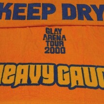 GLAY 　バスタオル(オレンジ) 　「GLAY ARENA TOUR 2000 ”HEAVY GAUGE”」新品未使用　公式グッズ_画像3