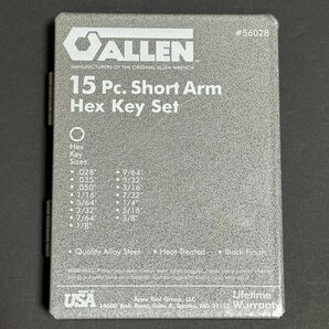 Allen 六角レンチ 14本セット インチ 56028 アレン