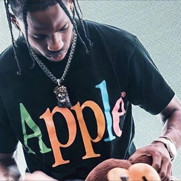 M Apple Tシャツ アップル 黒 ブラック トラビススコット 野村訓市